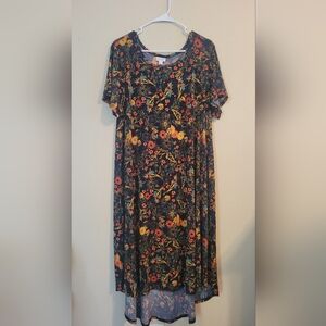 LuLaRoe Carly print 2X Dress